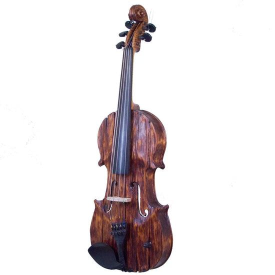 Stratton Gypsy 5-string electric violin, Antiqued Gypsy Finish, with Starfish Designs bridge - Electric Violin Shop