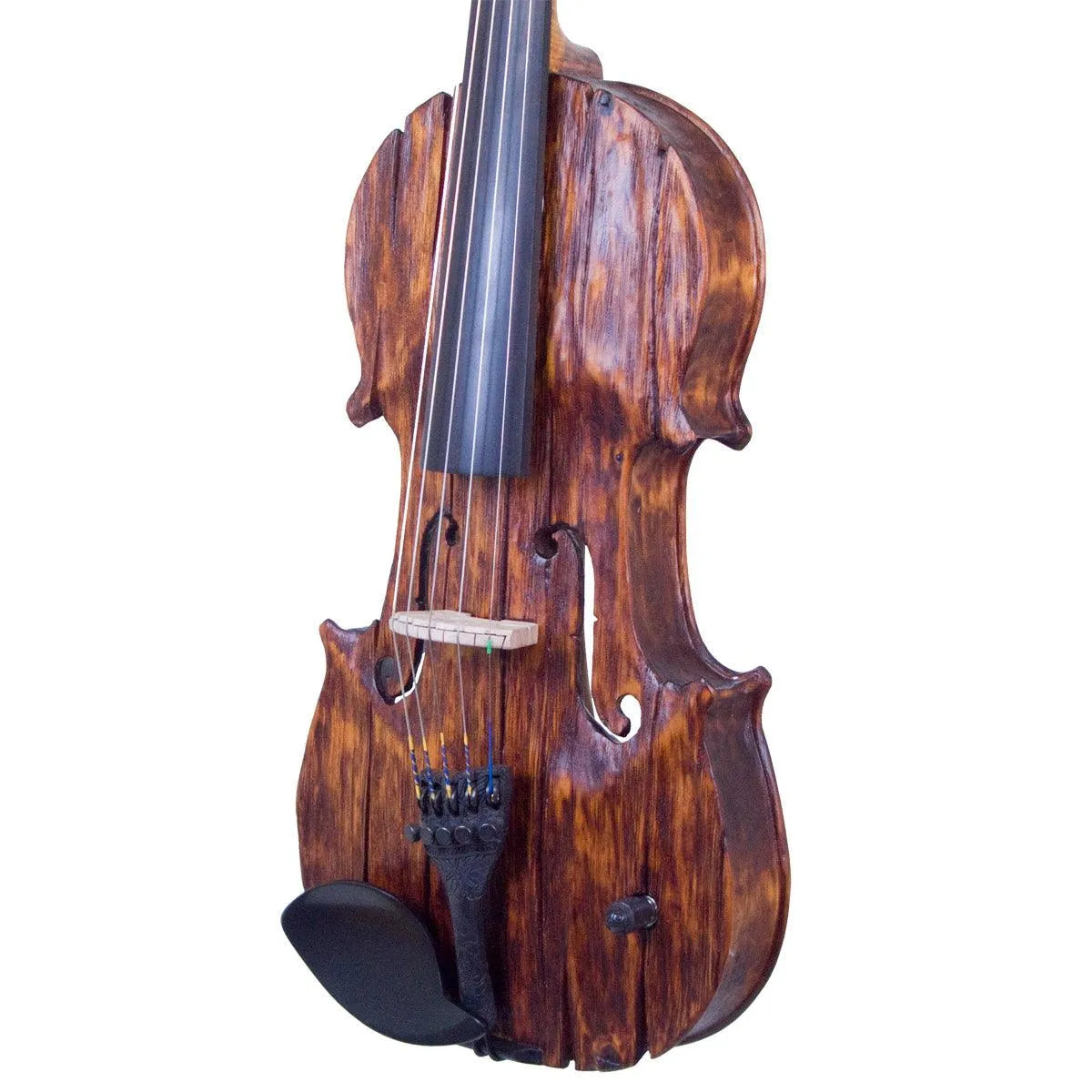 Stratton Gypsy 5-string electric violin, Antiqued Gypsy Finish, with Starfish Designs bridge - Electric Violin Shop