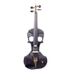 Stratton Skull Standard Electric Violin, Satin Black - Electric Violin Shop