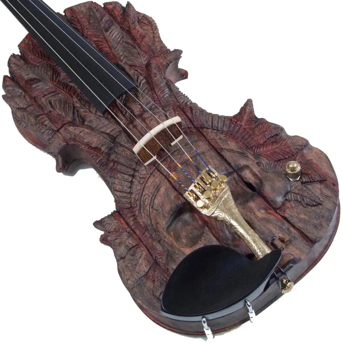 Stratton Skull Custom Hand Carved electric violin, Noble Blood 
