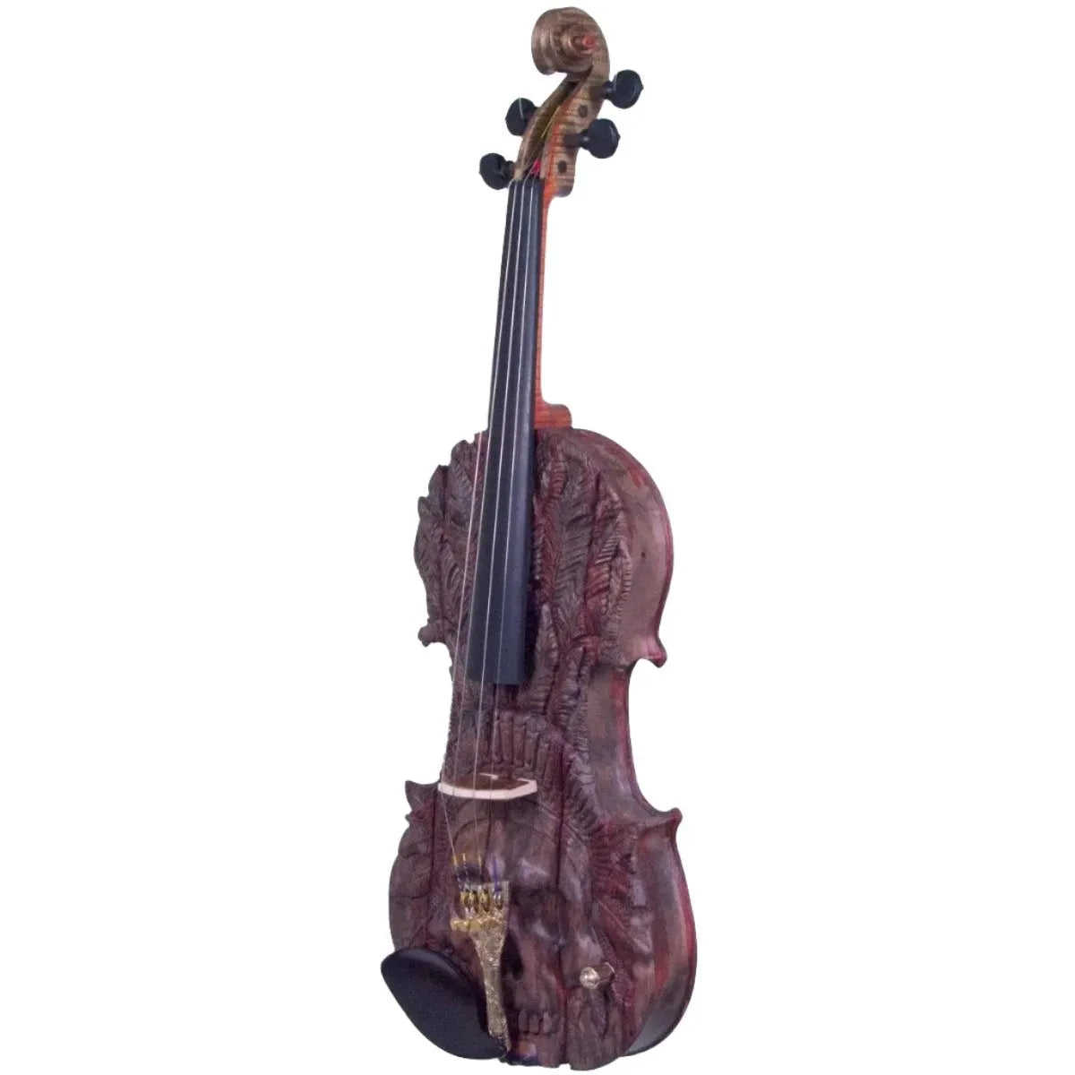 Stratton Skull Custom Hand Carved electric violin, Noble Blood
