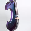 Violonchelo eléctrico Bridge Draco, acabado en color violeta/verde