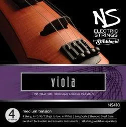 D'Addario NS Electric Viola String Set - Electric Violin Shop