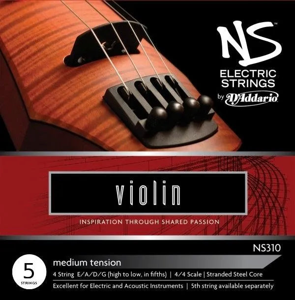 D'Addario NS Electric 5-string violin string set – Electric Violin Shop