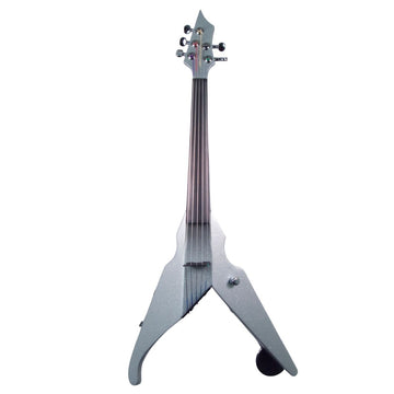 Wood Violins Viper Classic 5-string electric violin, Silver Sparkle