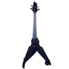 Wood Violins Viper Violín fantasma de 4 cuerdas con trastes, negro brillante con pastilla TruTone