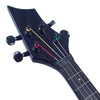 Wood Violins Viper Violín fantasma de 4 cuerdas con trastes, negro brillante con pastilla TruTone