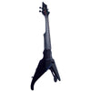 Wood Violins Viper Violín fantasma de 4 cuerdas con trastes, negro brillante con pastilla TruTone