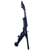 Wood Violins Viper Violín fantasma de 4 cuerdas con trastes, negro brillante con pastilla TruTone