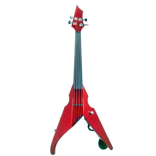 Wood Violins Viper Classic 4-string electric violin, Candy Apple Red - Electric Violin Shop