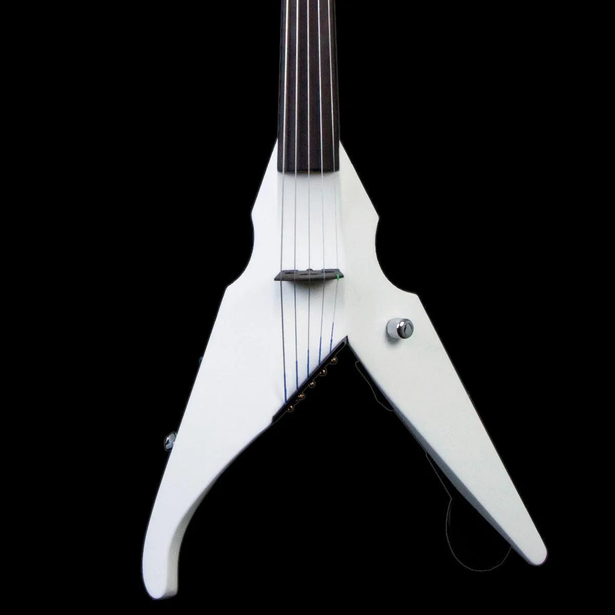 Wood Violins Viper Classic 5-string electric violin, Pearl White - Electric Violin Shop