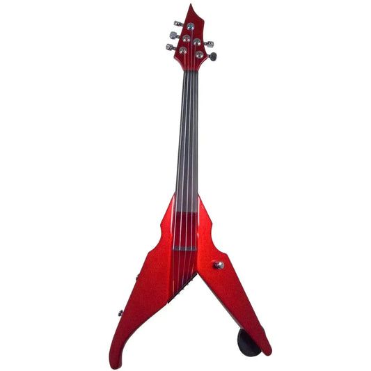 Wood Violins Viper Classic 5-String Electric Violin, Candy Apple Red - Electric Violin Shop