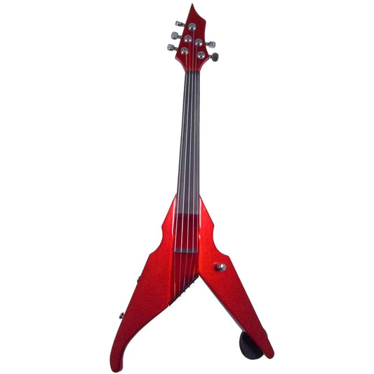 B-Stock Wood Violins Viper Classic 5-string electric violin, Candy Apple Red - Electric Violin Shop