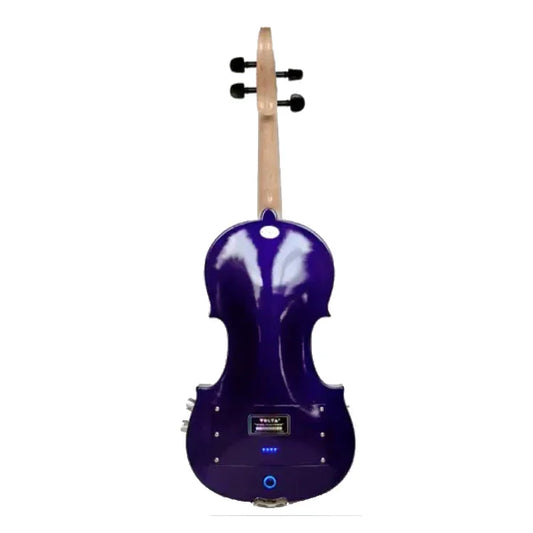 Volta Violinatron V4R 1/2-size hybrid electric violin, Purple Metallic with Galaxy Glitter - Electric Violin Shop