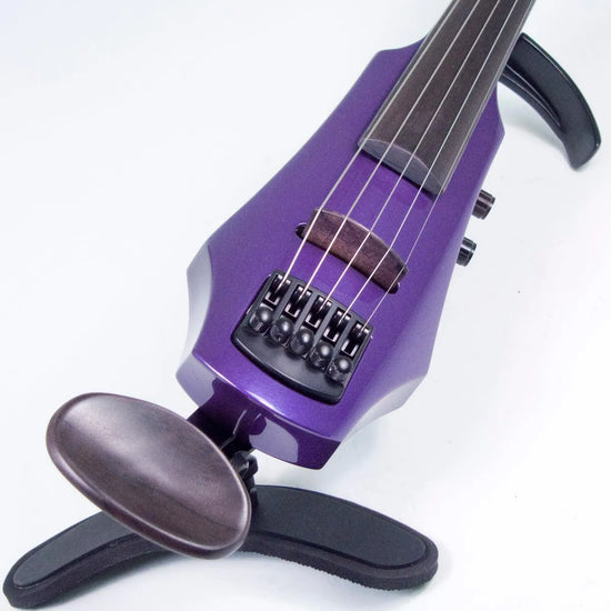 NS Design WAV 5 violin, custom purple metallic - Electric Violin Shop