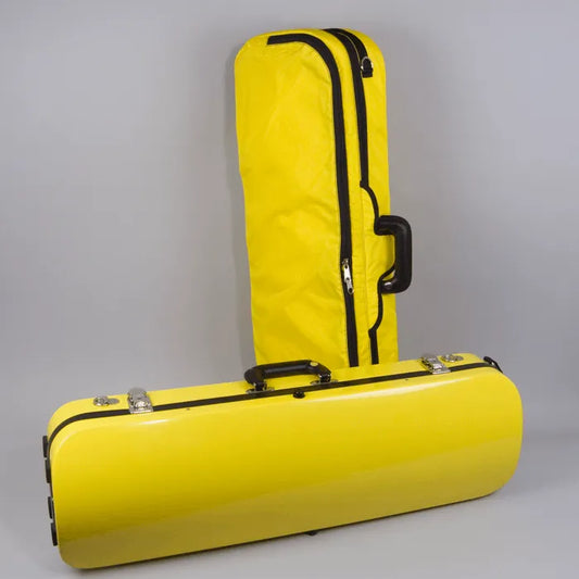 Bobelock 1060 oblong violin case, Yellow/Blue - Electric Violin Shop