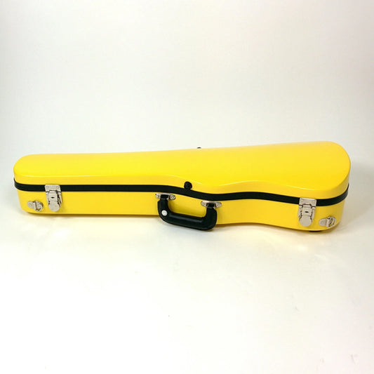 Bobelock 1007 shaped violin case, yellow/blue - Electric Violin Shop