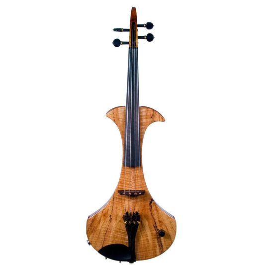 ZETA Jazz Modern 16-inch VIOLA with MIDI OUT, spalted flamed maple - Electric Violin Shop