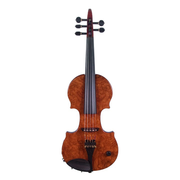 ZETA CV45 Jazz Classic 5-string violin, Amboyna Burl