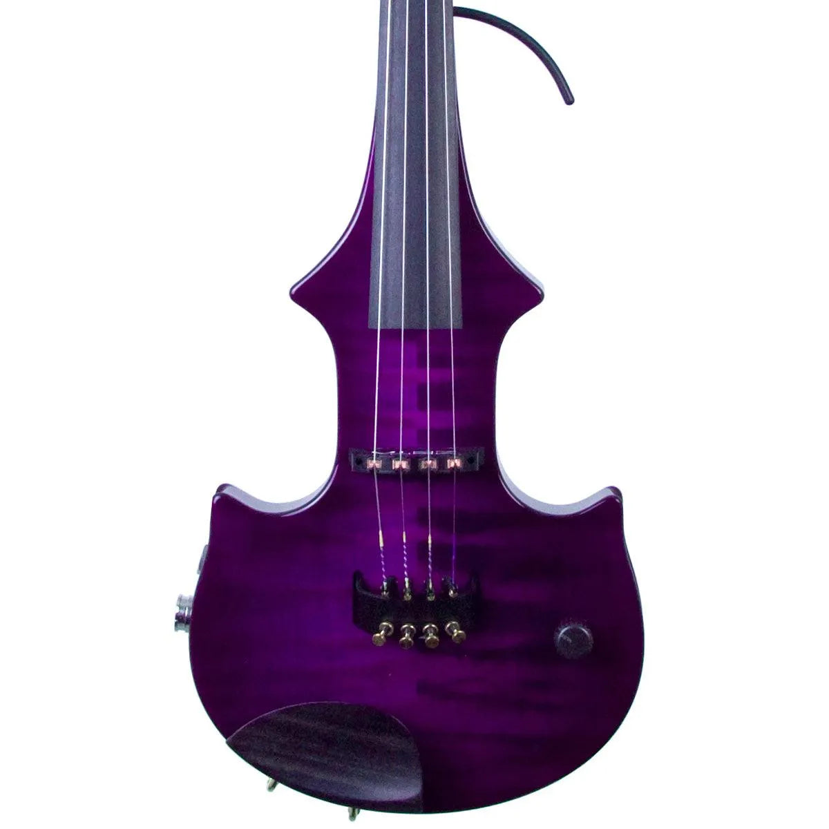 ZETA JV44 Jazz Fusion 4-string electric violin with MIDI, transparent purple finish - Electric Violin Shop