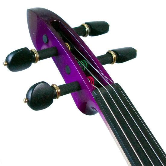 ZETA JV44 Jazz Fusion 4-string electric violin with MIDI, transparent purple finish - Electric Violin Shop