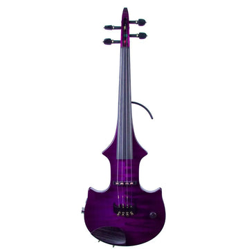 ZETA JV44 Jazz Fusion 4-string electric violin with MIDI, transparent purple finish - Electric Violin Shop