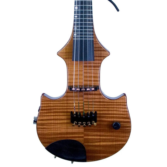 ZETA JV45 Jazz Fusion 5-string fretted electric violin, roasted honey maple - Electric Violin Shop