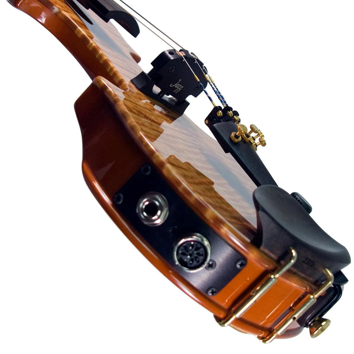 Zeta Jazz Classic CV44 electric violin, Roasted Flamed Maple top and neck - Electric Violin Shop