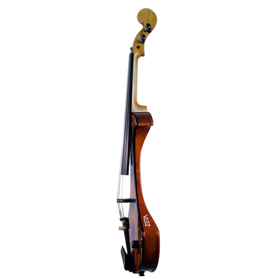 ZETA SV45 Jazz Modern 5-string electric violin, Spalted Flame Maple with 'Cowboy' ebony trim - Electric Violin Shop