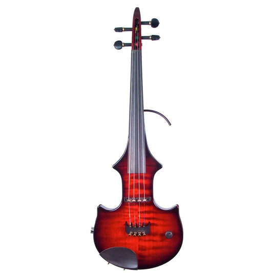 ZETA JV44 Jazz Fusion 4-String Electric Violin with MIDI, Transparent Red Burst - Electric Violin Shop