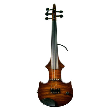 ZETA JV45 Jazz Fusion 5-string electric violin, Roasted Flamed Maple Top & Neck with Cremona Burst finish - Electric Violin Shop