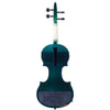 ZETA CV44 Jazz Classic violin, Transparent Green Flamed Maple - Electric Violin Shop