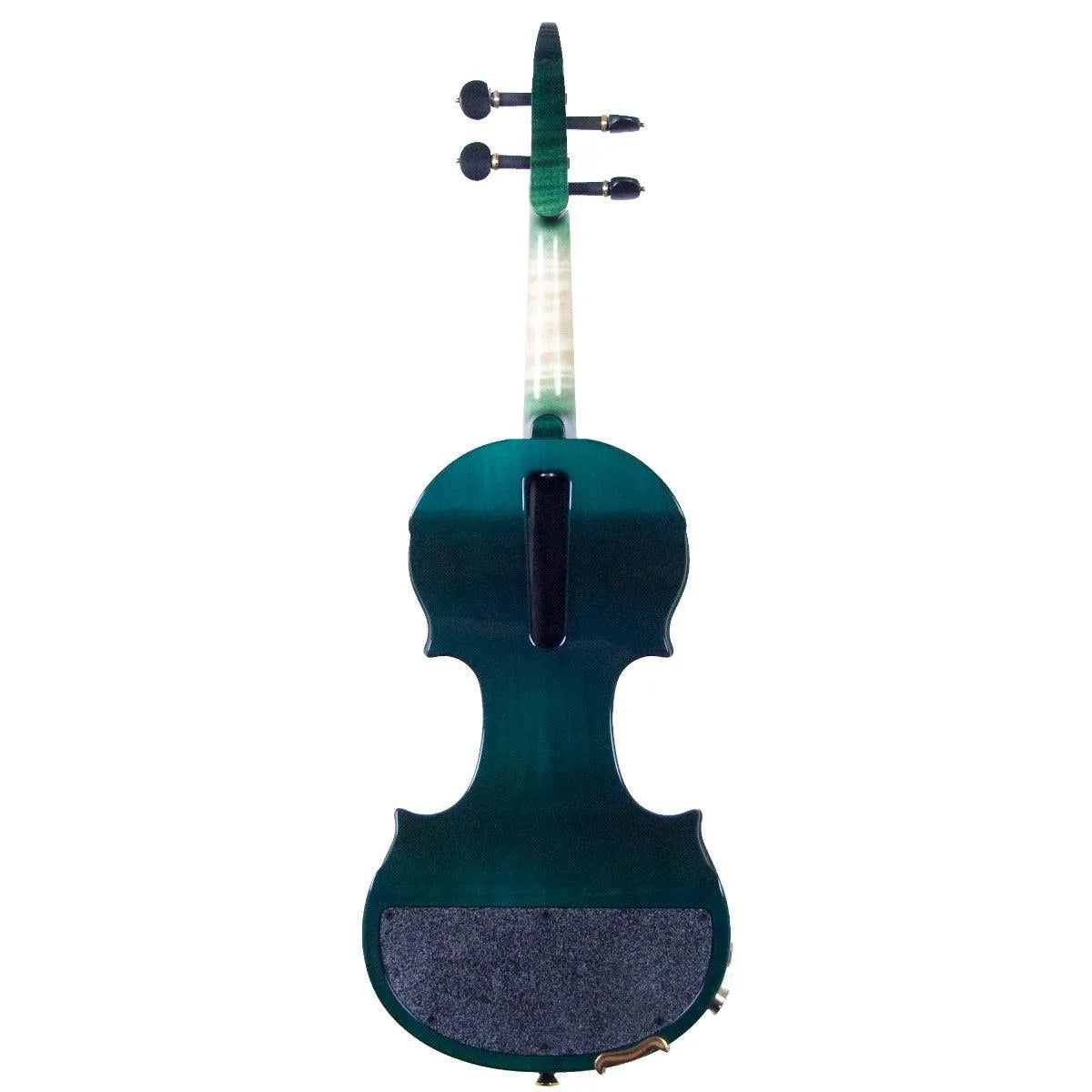 ZETA CV44 Jazz Classic violin, Transparent Green Flamed Maple - Electric Violin Shop