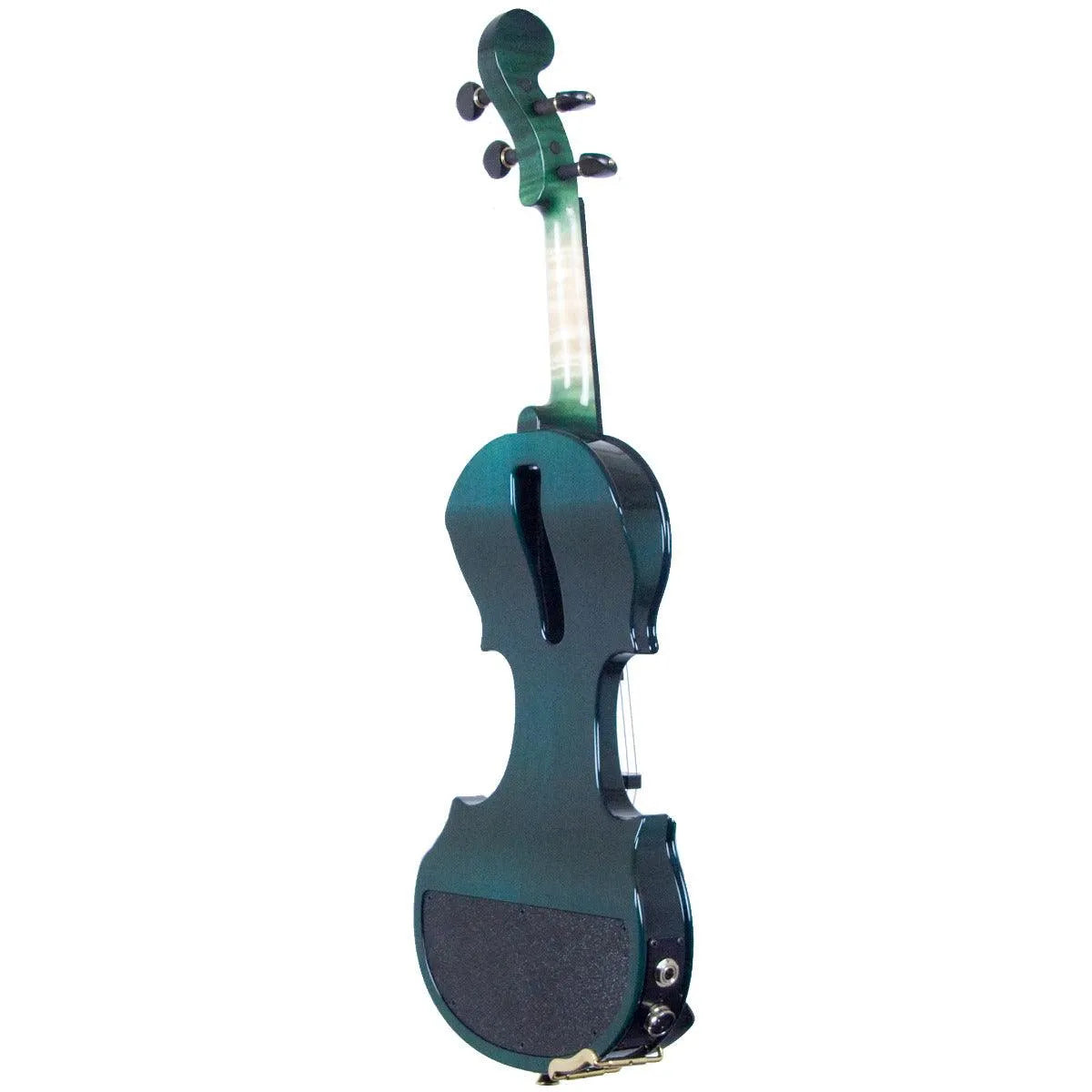 ZETA CV44 Jazz Classic violin, Transparent Green Flamed Maple - Electric Violin Shop