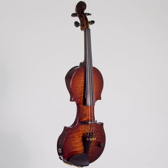 Zeta Jazz Classic Violin CV44 , Roasted Flamed Maple Chocolate Burst - Electric Violin Shop