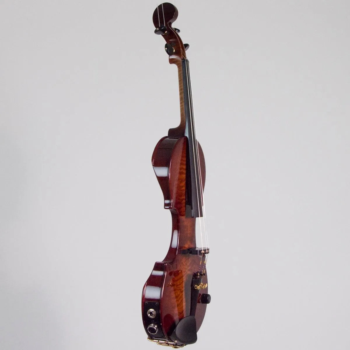 Zeta Jazz Classic Violin CV44 , Roasted Flamed Maple Chocolate Burst - Electric Violin Shop