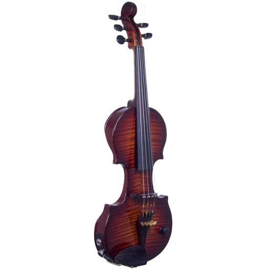 ZETA CV45 Jazz Classic Artist 5-string violin, Roasted Flamed Maple Top & Neck, Chocolate Burst - Electric Violin Shop