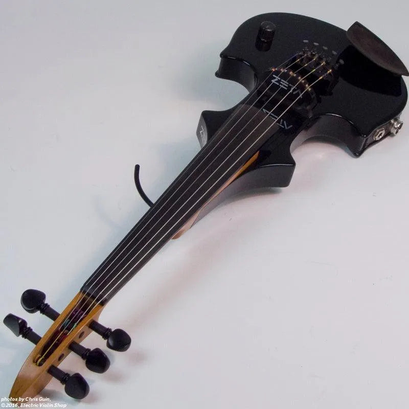 Zeta Jazz Fusion 5-string electric violin, Gloss Black - Electric Violin Shop