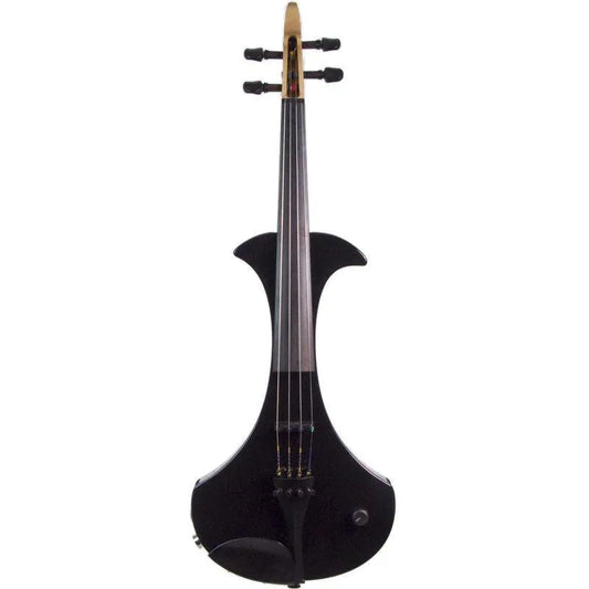 Zeta Strados Modern violin, gloss black - Electric Violin Shop