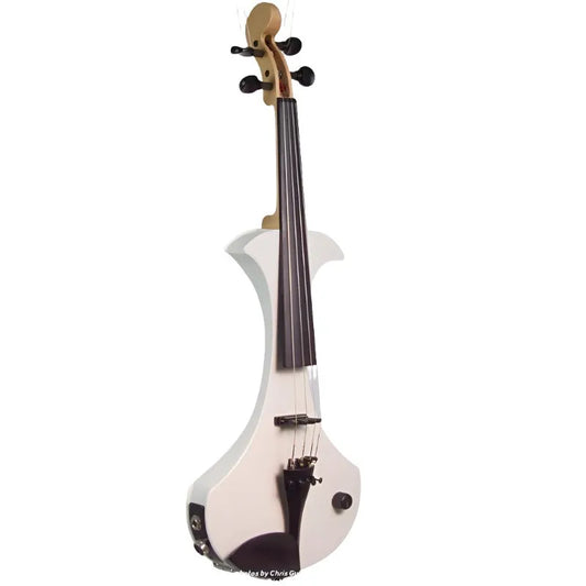 ZETA SV24 Strados Modern violin, gloss white - Electric Violin Shop