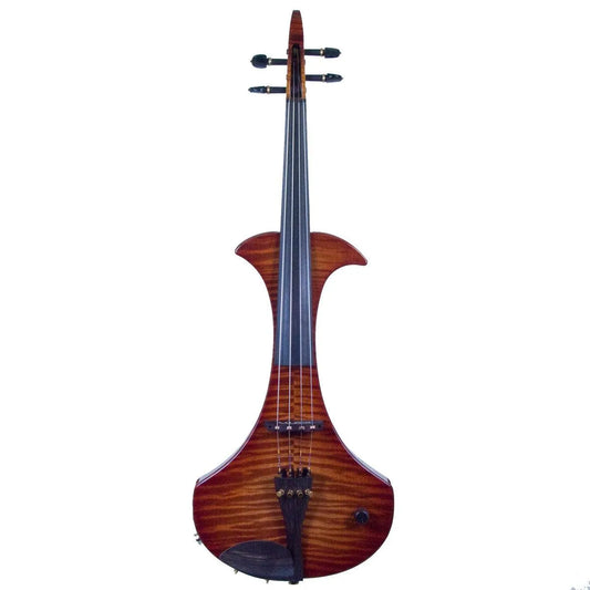 ZETA Jazz Modern 16-inch VIOLA, roasted flamed maple top, Light Cremona Burst finish - Electric Violin Shop